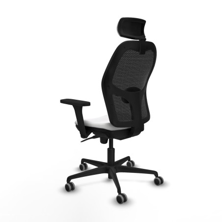 Sedia Ufficio con Poggiatesta Piqueras y Crespo 3D036G2 Bianco