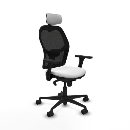 Sedia Ufficio con Poggiatesta Piqueras y Crespo 3D036N2 Bianco