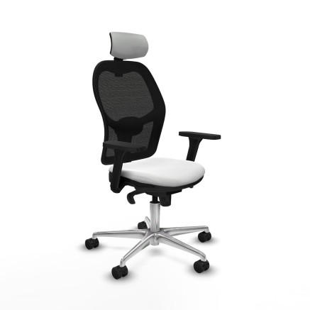 Office Chair with Headrest Jorquera Piqueras y Crespo 3D086N2 White