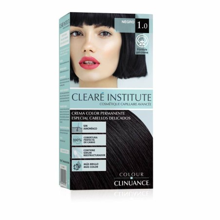 Dauerhafte Creme-Coloration Clearé Institute Colour Clinuance Nº 1.0