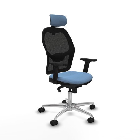 Sedia Ufficio con Poggiatesta Jorquera Piqueras y Crespo 2D086N2 Blu c