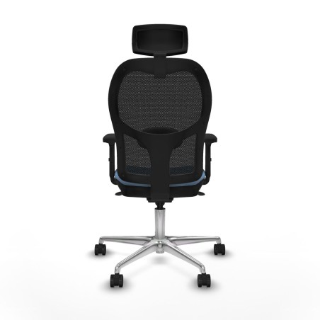 Sedia Ufficio con Poggiatesta Jorquera Piqueras y Crespo 2D086N2 Blu c