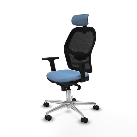 Sedia Ufficio con Poggiatesta Jorquera Piqueras y Crespo 2D086N2 Blu c