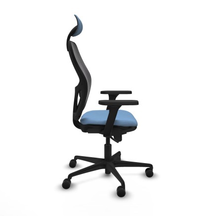 Sedia Ufficio con Poggiatesta Jorquera Piqueras y Crespo 3D036N1 Blu c 2