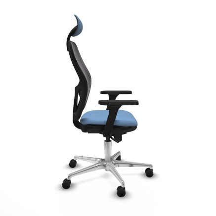 Sedia Ufficio con Poggiatesta Jorquera Piqueras y Crespo 3D086N1 Blu c 2