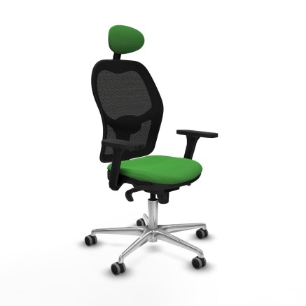 Sedia Ufficio con Poggiatesta Jorquera Piqueras y Crespo 3D086G1 Verde