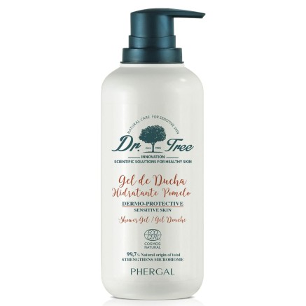 Hydraterende Douchegel Dr. Tree  Gevoelige huid Grapefruit 500 ml