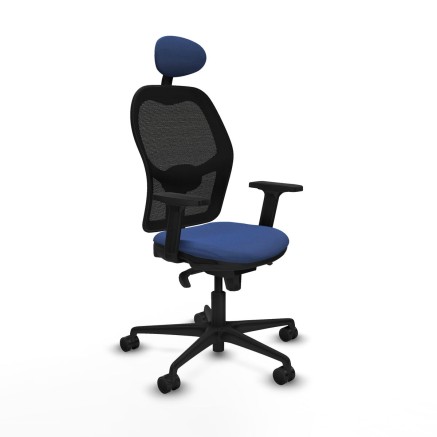 Bürostuhl mit Kopfstütze Jorquera Piqueras y Crespo 2D036N1 Marinebl