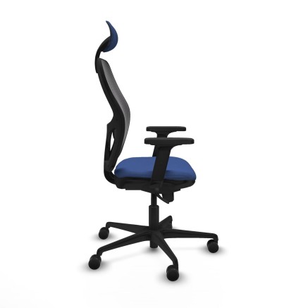 Sedia Ufficio con Poggiatesta Jorquera Piqueras y Crespo 2D036N1 Blu M 2