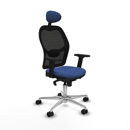 Bürostuhl mit Kopfstütze Jorquera Piqueras y Crespo 2D086N1 Marinebl