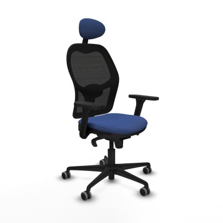 Bürostuhl mit Kopfstütze Jorquera Piqueras y Crespo 3D036G1 Marinebl