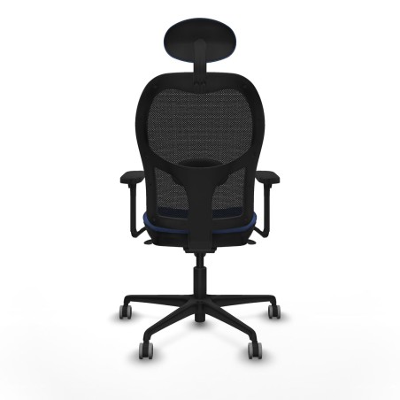 Sedia Ufficio con Poggiatesta Jorquera Piqueras y Crespo 3D036G1 Blu M