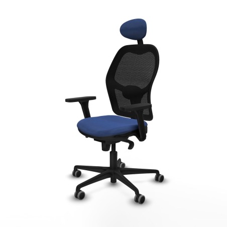 Sedia Ufficio con Poggiatesta Jorquera Piqueras y Crespo 3D036G1 Blu M
