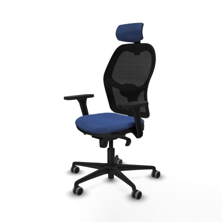 Sedia Ufficio con Poggiatesta Jorquera Piqueras y Crespo 3D036G2 Blu M