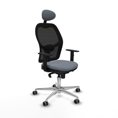 Sedia Ufficio con Poggiatesta Jorquera Piqueras y Crespo 1D086G1 Grigi