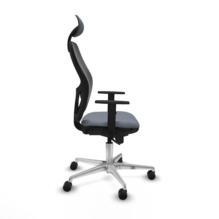 Office Chair with Headrest Jorquera Piqueras y Crespo 1D086N1 Grey 2