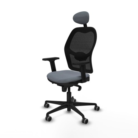 Sedia Ufficio con Poggiatesta Jorquera Piqueras y Crespo 2D036G1 Grigi
