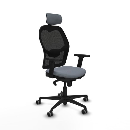 Sedia Ufficio con Poggiatesta Jorquera Piqueras y Crespo 2D036G2 Grigi