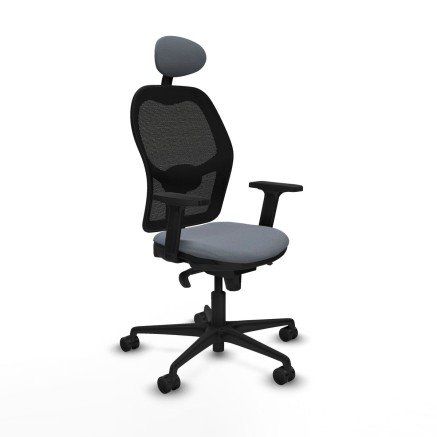 Office Chair with Headrest Jorquera Piqueras y Crespo 2D036N1 Grey