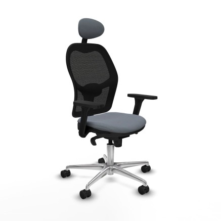 Bürostuhl mit Kopfstütze Jorquera Piqueras y Crespo 3D086N1 Grau