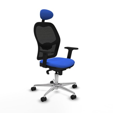Office Chair with Headrest Jorquera Piqueras y Crespo 2D086N1 Blue