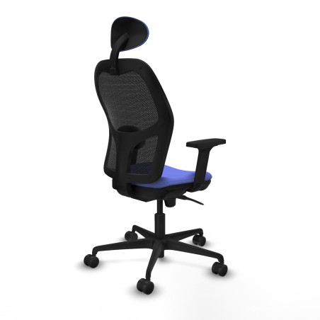 Sedia Ufficio con Poggiatesta Jorquera Piqueras y Crespo 2D036N1 Azzur
