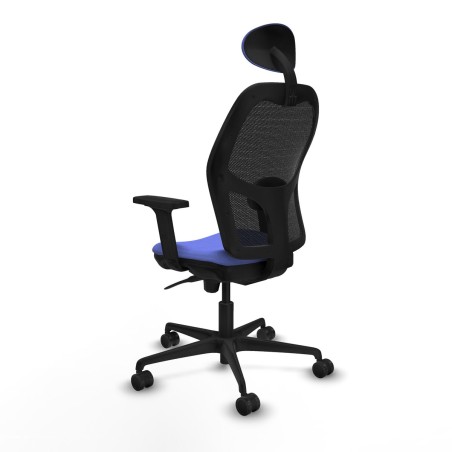 Sedia Ufficio con Poggiatesta Jorquera Piqueras y Crespo 2D036N1 Azzur