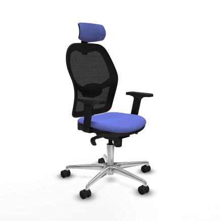 Sedia Ufficio con Poggiatesta Jorquera Piqueras y Crespo 2D086N2 Azzur