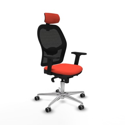 Sedia Ufficio con Poggiatesta Jorquera Piqueras y Crespo 2D086G2 Aranc
