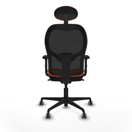 Office Chair with Headrest Jorquera Piqueras y Crespo 2D036G1 Orange