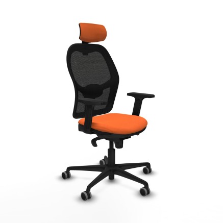 Sedia Ufficio con Poggiatesta Jorquera Piqueras y Crespo 2D036G2 Aranc