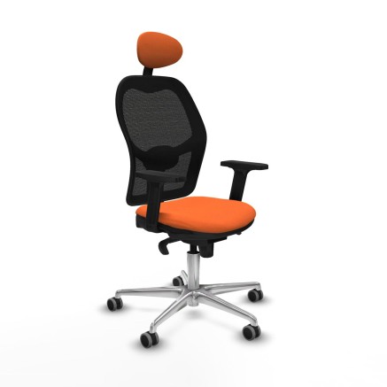 Sedia Ufficio con Poggiatesta Jorquera Piqueras y Crespo 2D086G1 Aranc