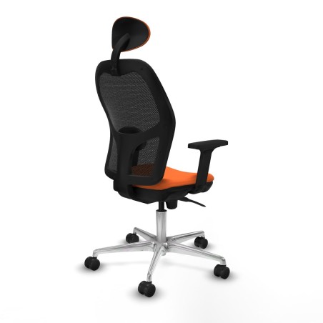 Office Chair with Headrest Jorquera Piqueras y Crespo 2D086N1 Orange