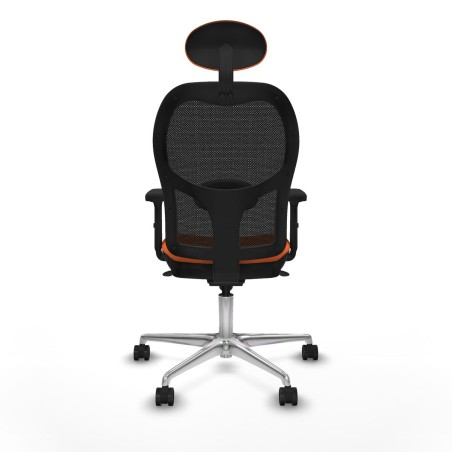 Office Chair with Headrest Jorquera Piqueras y Crespo 2D086N1 Orange