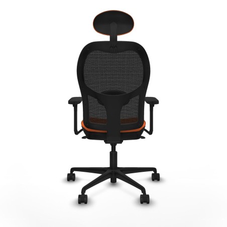 Office Chair with Headrest Jorquera Piqueras y Crespo 3D036N1 Orange