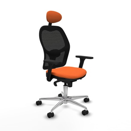 Bürostuhl mit Kopfstütze Jorquera Piqueras y Crespo 3D086N1 Orange