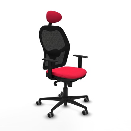 Sedia Ufficio con Poggiatesta Piqueras y Crespo 1D036G1 Rosso