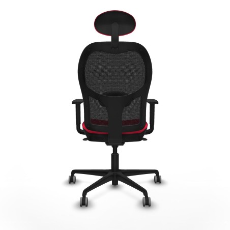 Chaise de Bureau avec Appui-tête Piqueras y Crespo 1D036G1 Rouge