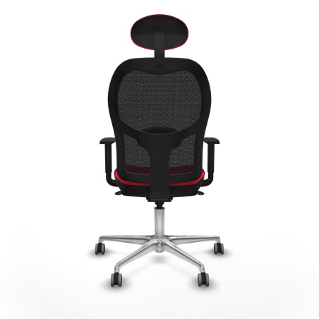 Sedia Ufficio con Poggiatesta Jorquera Piqueras y Crespo 1D086G1 Rosso