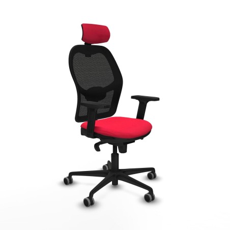 Sedia Ufficio con Poggiatesta Jorquera Piqueras y Crespo 2D036G2 Rosso