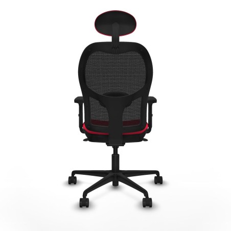 Sedia Ufficio con Poggiatesta Jorquera Piqueras y Crespo 2D036N1 Rosso