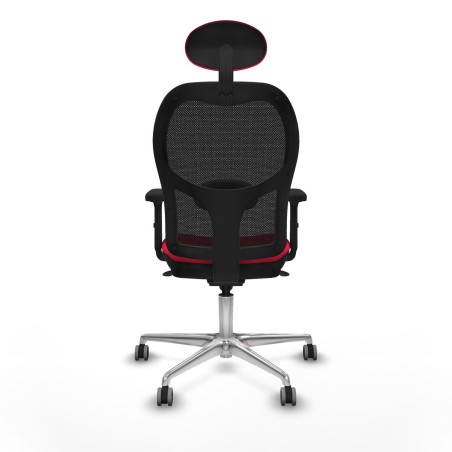 Bürostuhl mit Kopfstütze Jorquera Piqueras y Crespo 2D086G1 Rot