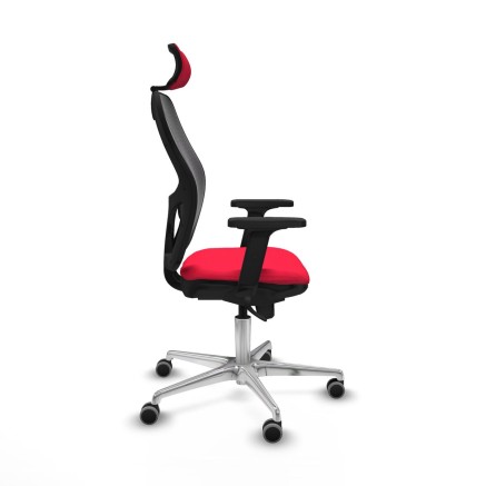 Sedia Ufficio con Poggiatesta Jorquera Piqueras y Crespo 2D086G2 Rosso 2