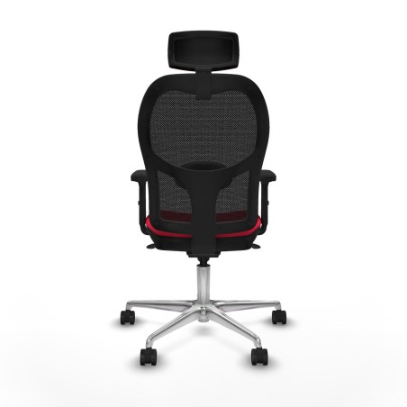 Office Chair with Headrest Jorquera Piqueras y Crespo 2D086N2 Red