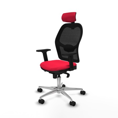 Office Chair with Headrest Jorquera Piqueras y Crespo 2D086N2 Red