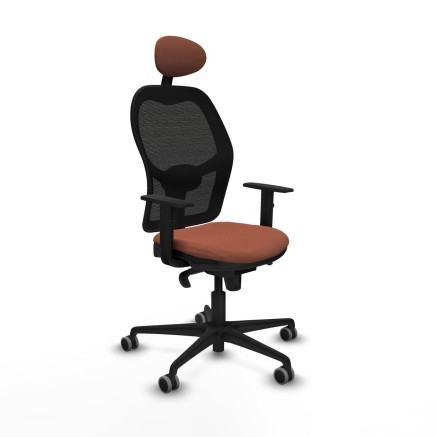 Sedia Ufficio con Poggiatesta Jorquera Piqueras y Crespo 1D036G1 Marro