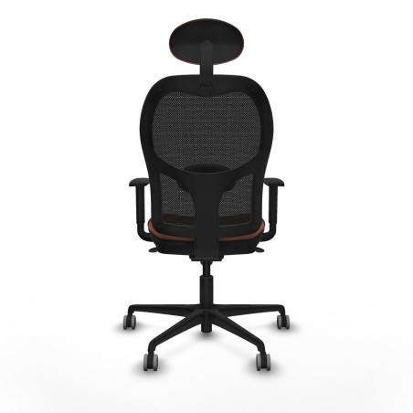 Sedia Ufficio con Poggiatesta Jorquera Piqueras y Crespo 1D036G1 Marro