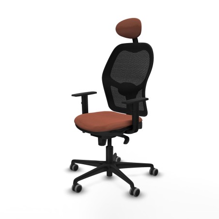 Office Chair with Headrest Jorquera Piqueras y Crespo 1D036G1 Brown Bl