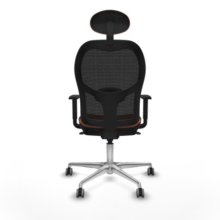 Sedia Ufficio con Poggiatesta Jorquera Piqueras y Crespo 1D086G1 Marro