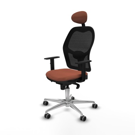 Sedia Ufficio con Poggiatesta Jorquera Piqueras y Crespo 1D086G1 Marro